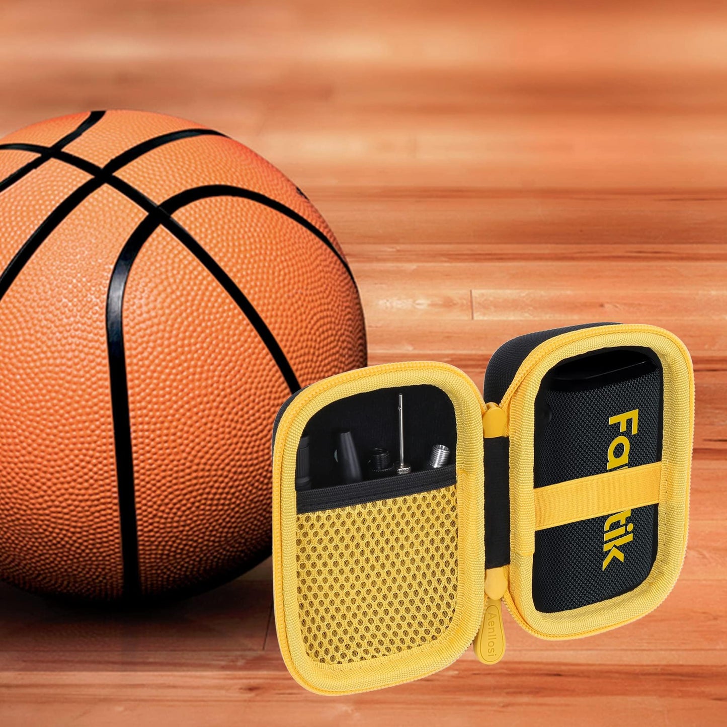 Aenllosi for Fanttik X8 Nano/X9 Nano Electric Ball Pump Hard Case,Air Pump Organizer for Air Tube and Adaptor(Case Only)