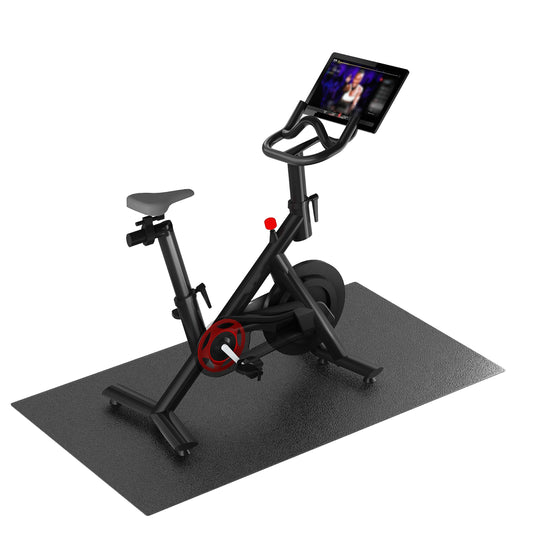 ABBER 36-102 Row Mat Compatible with Peloton Bike, Elliptical, Under Exercise Mat Pad for Stationary Indoor Spin Bike,Hardwood Floor Exercise Equipment Machine