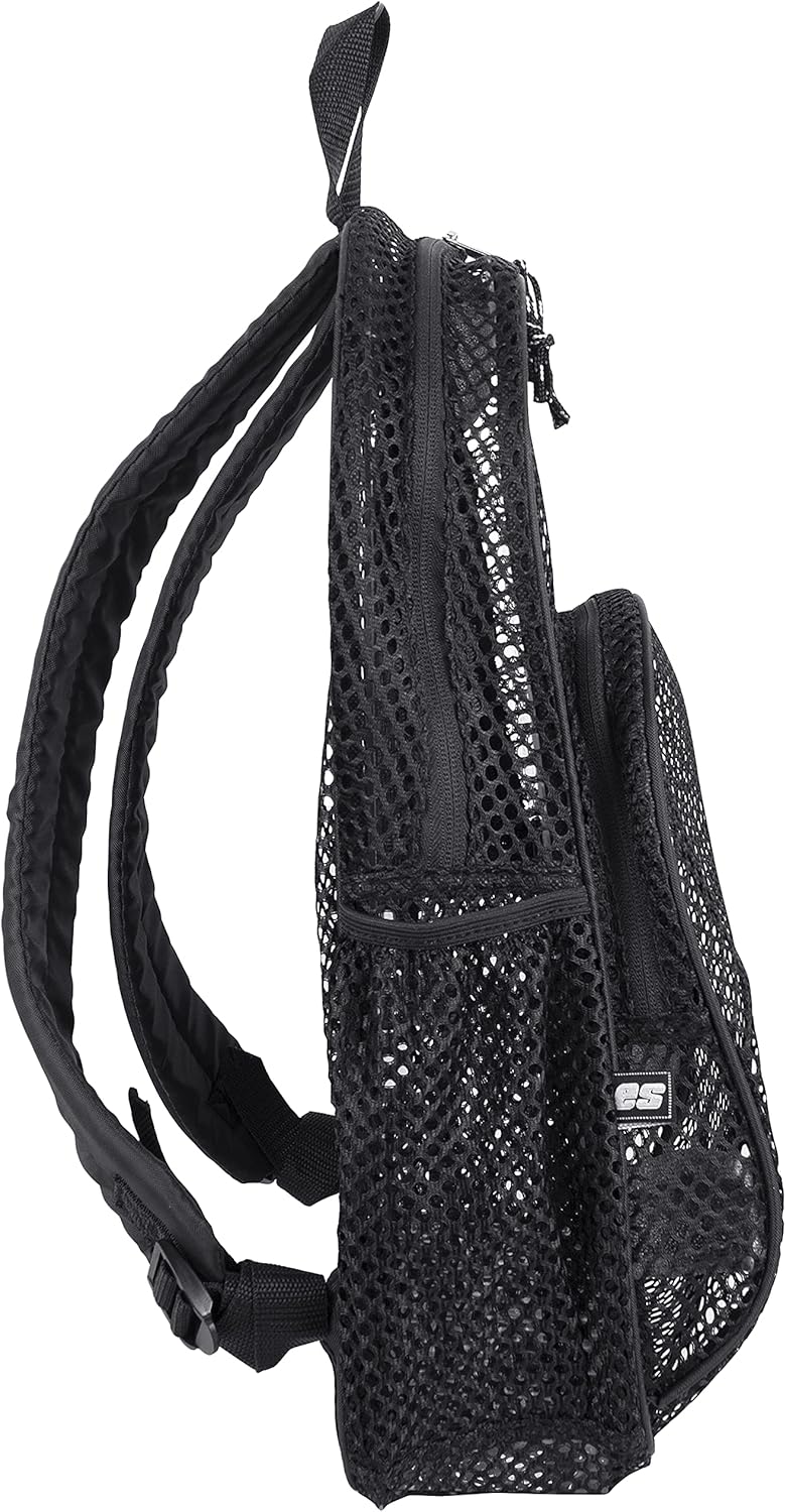 Mesh Backpack for School & Travel - Durable, Lightweight, Black EST113960BJBLK