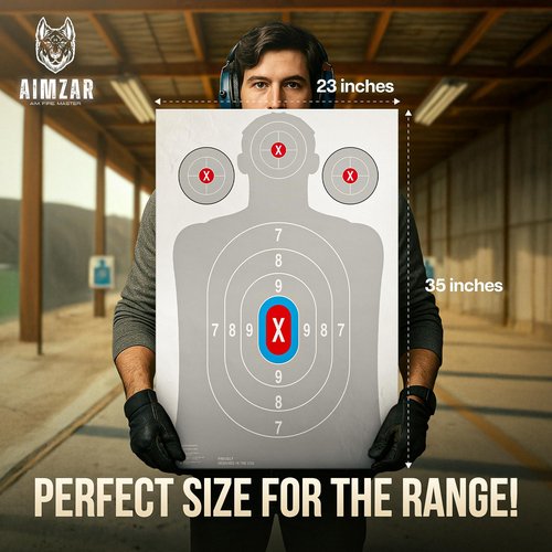 Heavy Duty Shooting Targets for Shooting Range - Indoors & Outdoor Targets for Gun Range and Pistol Shooting - Handgun Accessories, 20