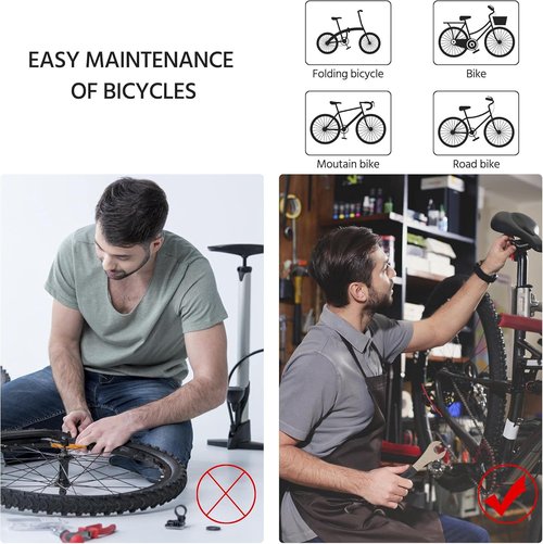 Height Adjustable Bike Repair Stand with Tool Tray for Road & Mountain Bikes - Yaheetech