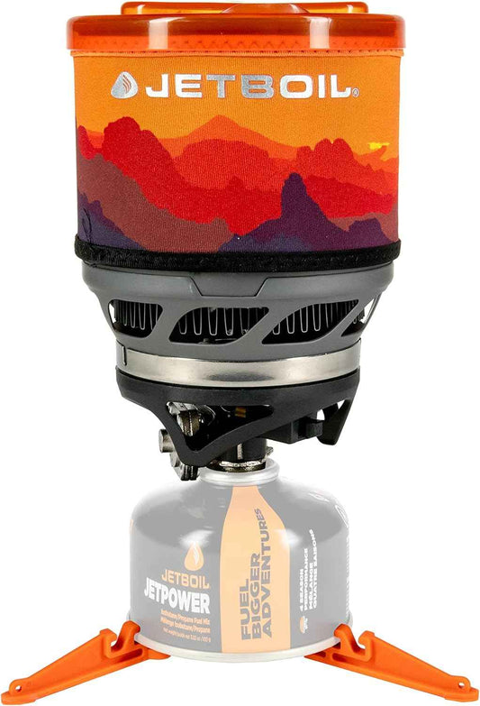 Jetboil MiniMo Camping Stove - Adjustable Heat Backpacking Cooking System