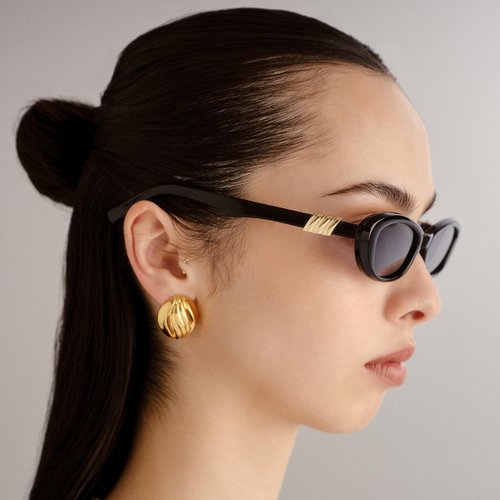 Le Specs Women's The Whisperer Sunglasses, Black, One Size