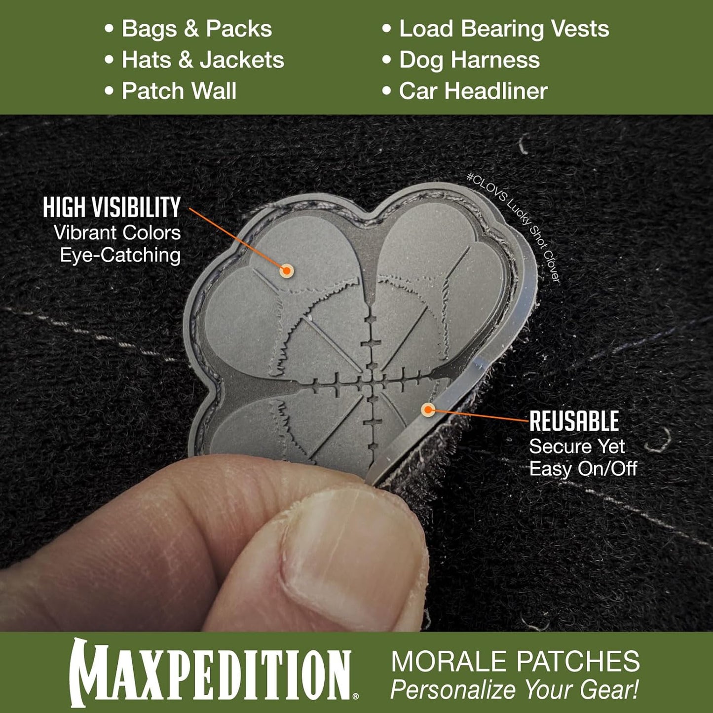 MAXPEDITION Gear Lucky Shot Clover Patch