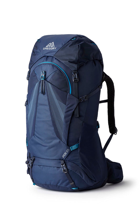 Gregory Jade 63L Women's Day Hiking Backpack, Ventilated Backpanel, Built-In Hydration Attachment for Bladder (Reservoir Not Included), Small/Medium, Midnight Navy