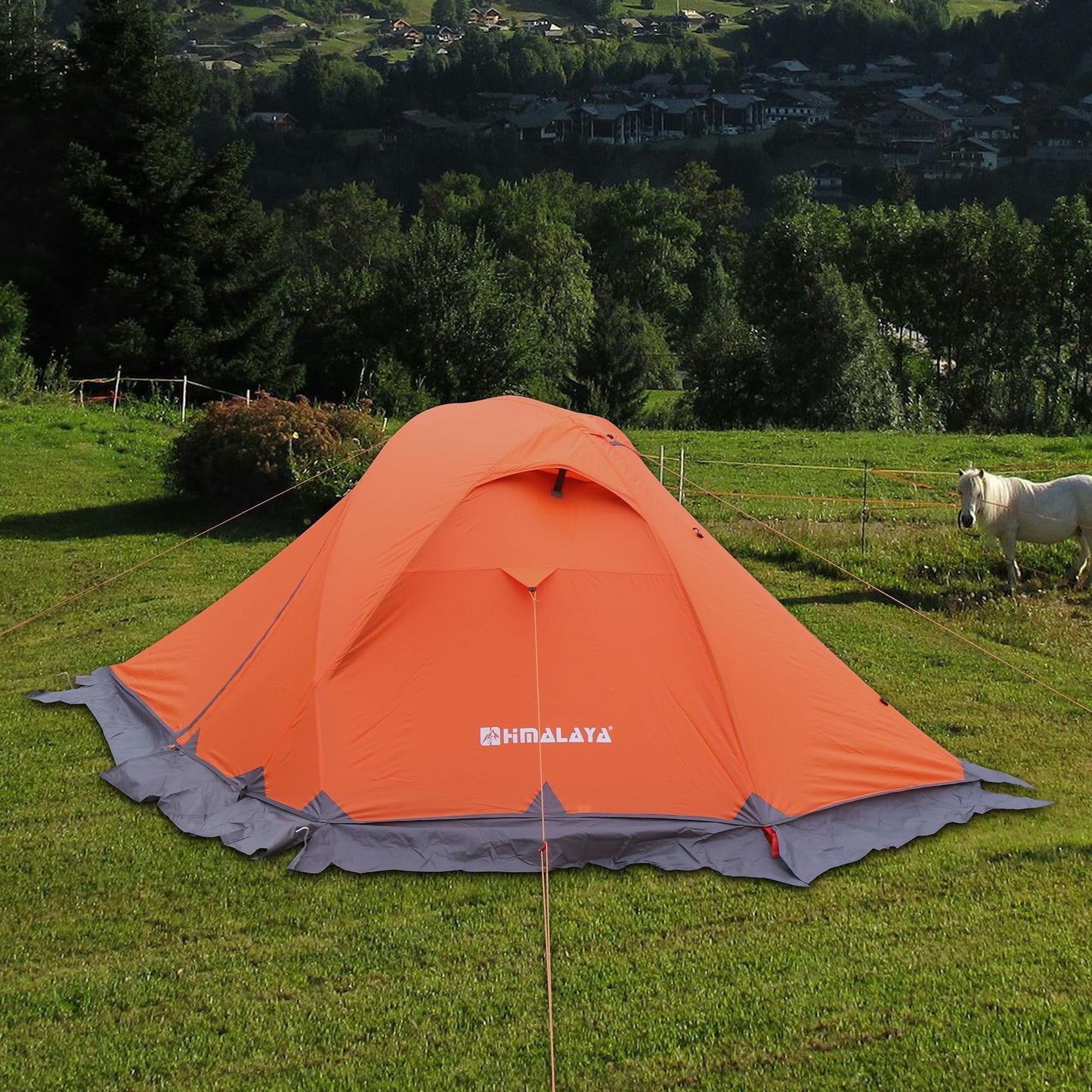 2 Person 4 Season Tent, Winter Camping Tent Ultralight Waterproof Camping Tent PU8000mm Easy Set Up for Winter, Cold Weather Outdoor Camping Hiking Family Mountaineering