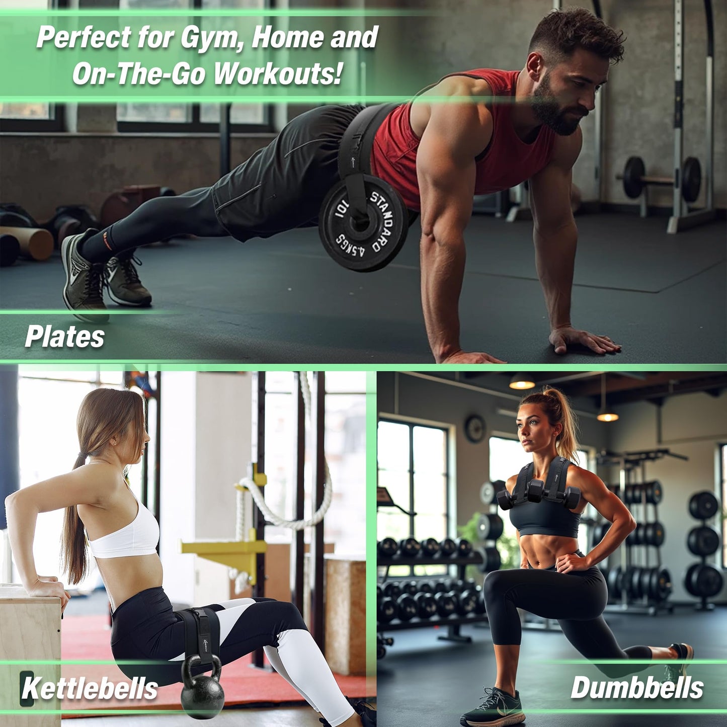 FitnessX Premium Hip Thrust Belt for Dumbbells Heavy, Hip Thrust Band for Weights, Glutes, Booty Belt Ideal for Workout, Weighted Belt for Women, Dumbbell Strap for Hip Thruster, Waist Weight Belt