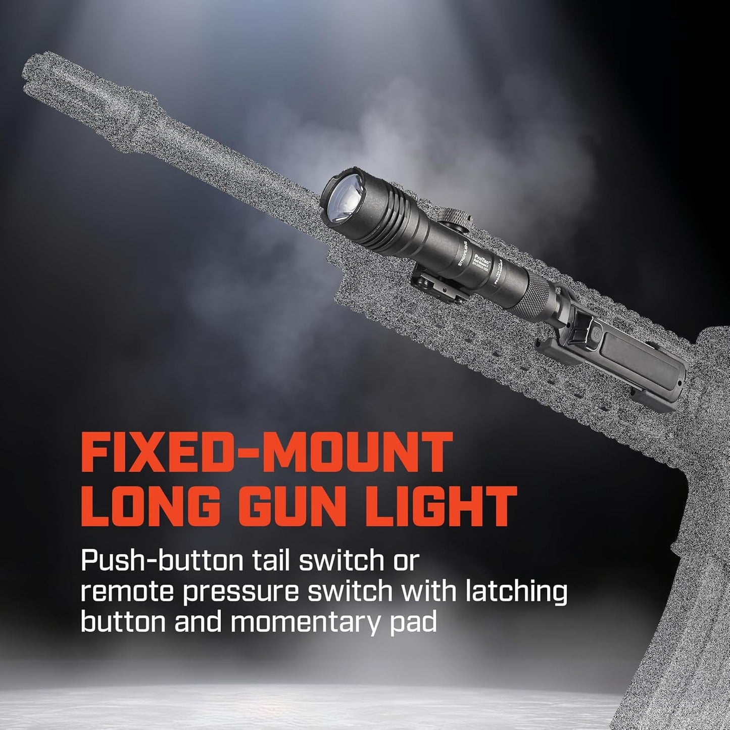 Streamlight 88059 ProTac Rail Mount 2 625-Lumen Weapon Light with CR123A Batteries and Remote Pressure Switch, Tail Switch, Clips, Black, Box