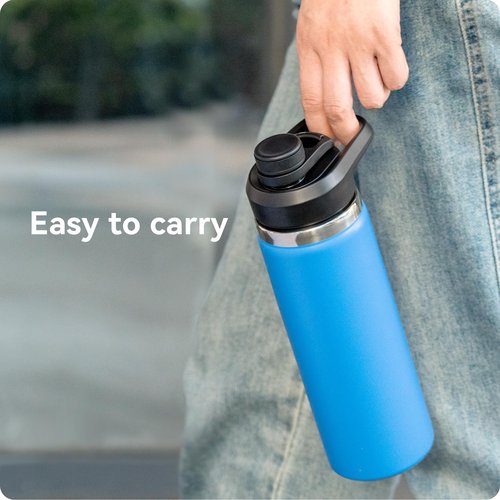 Prurex Wide Mouth Spout Lid for Hydro Flask 12-64 oz & More | Compatible Replacement Chug Lid for 2.28" Inner Diameter Bottles - Durable, BPA-Free & Leak-Proof（1 Pack）