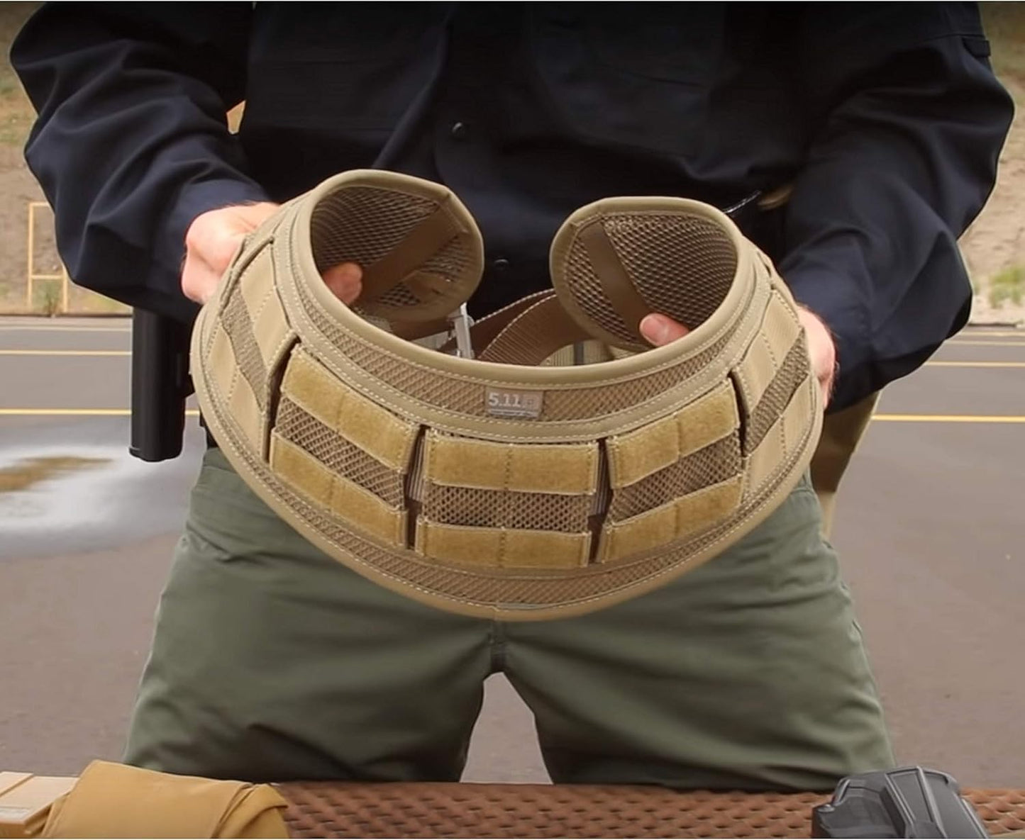 5.11 Tactical Unisex Combat Belt, Weather Resistant 500D Nylon, Style 58642