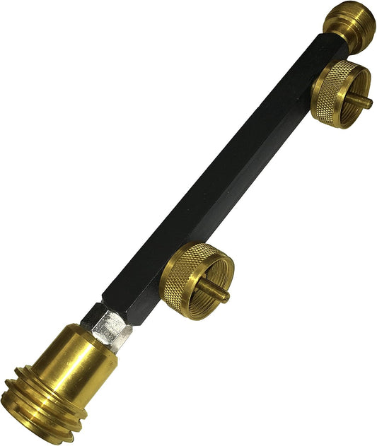 Stansport Double Cylinder Fuel Post - Dual Outlet