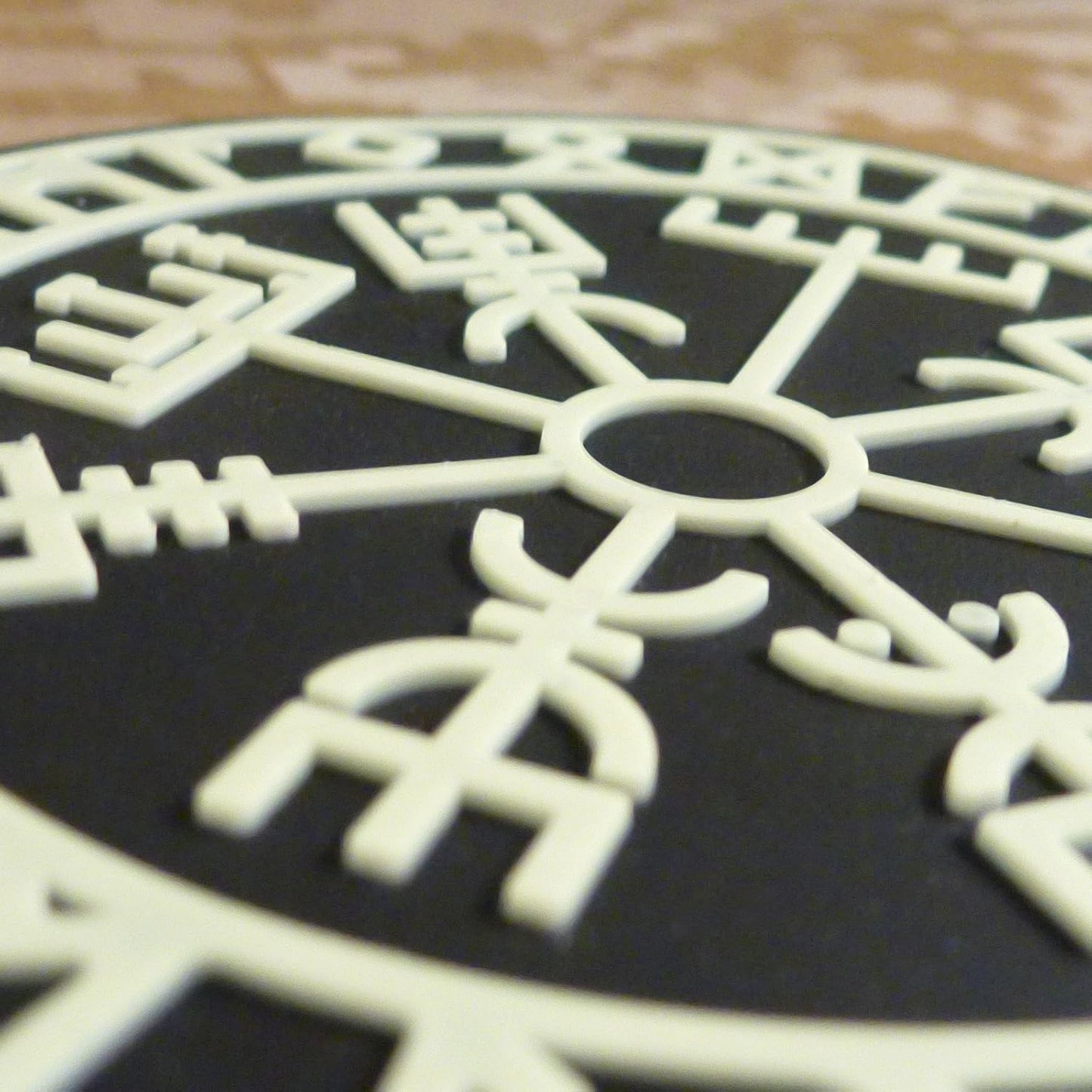 Vegvisir Viking Compass PVC Patch Compatible with Velcro - Norse Morale Tactical Patches for Backpacks, Vest (Subdued)