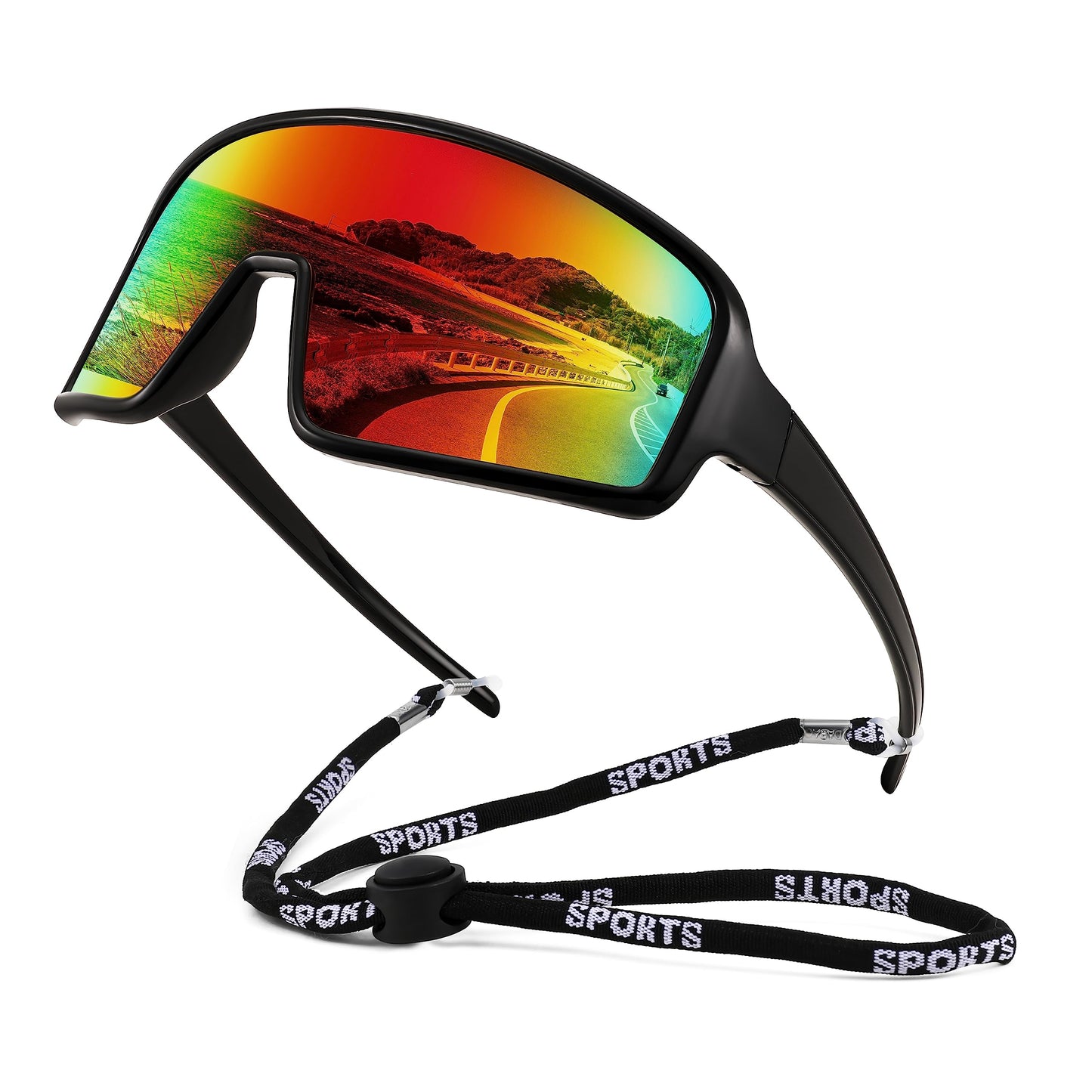 FEISEDY Men Women Cycling Sports Sunglasses Fishing Running Trekking Baseball 80s 90s Shield Sunglasses B2962