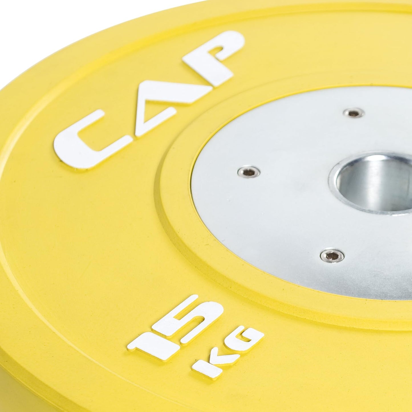 CAP Barbell Olympic Competition Rubber Bumper Plate with Steel Hub (Single), Compatible with 2-Inch Bars