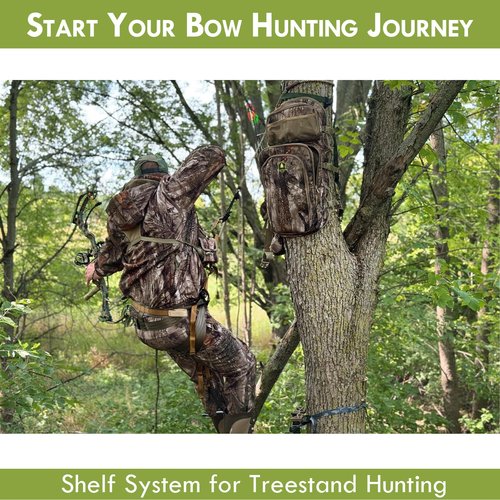 Camo Bow Hunting Backpack for Men, Saddle Hunting Backpack with Bow Holder
