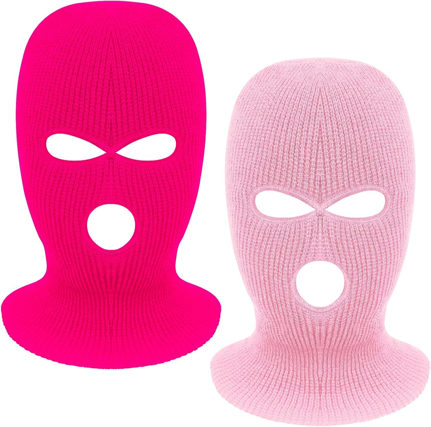 3-Hole Full Face Mask | Knitted Winter Balaclava Cap for Outdoor Sports