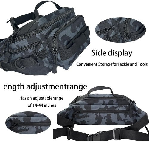 Chardime Fanny Pack for men -tactical fanny pack for men, Sports and Outdoor Activities,Multiple Pockets and Compartments,Fanny Pack for Men Crossbody（Green camouflage）…