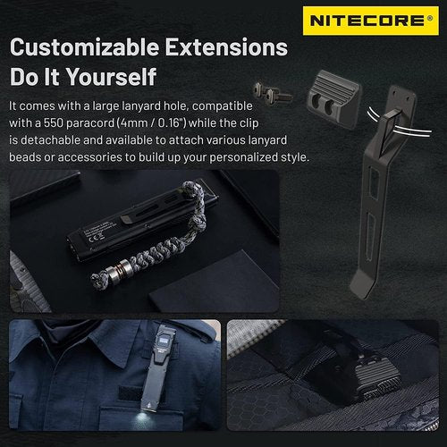 Nitecore EDC27 led Flashlight 3000 Lumen EDC Flashlight USB c Rechargeable flashlights Tactical flashlights high lumens Small flashlights Rechargeable Flash Lights for Camping, Black