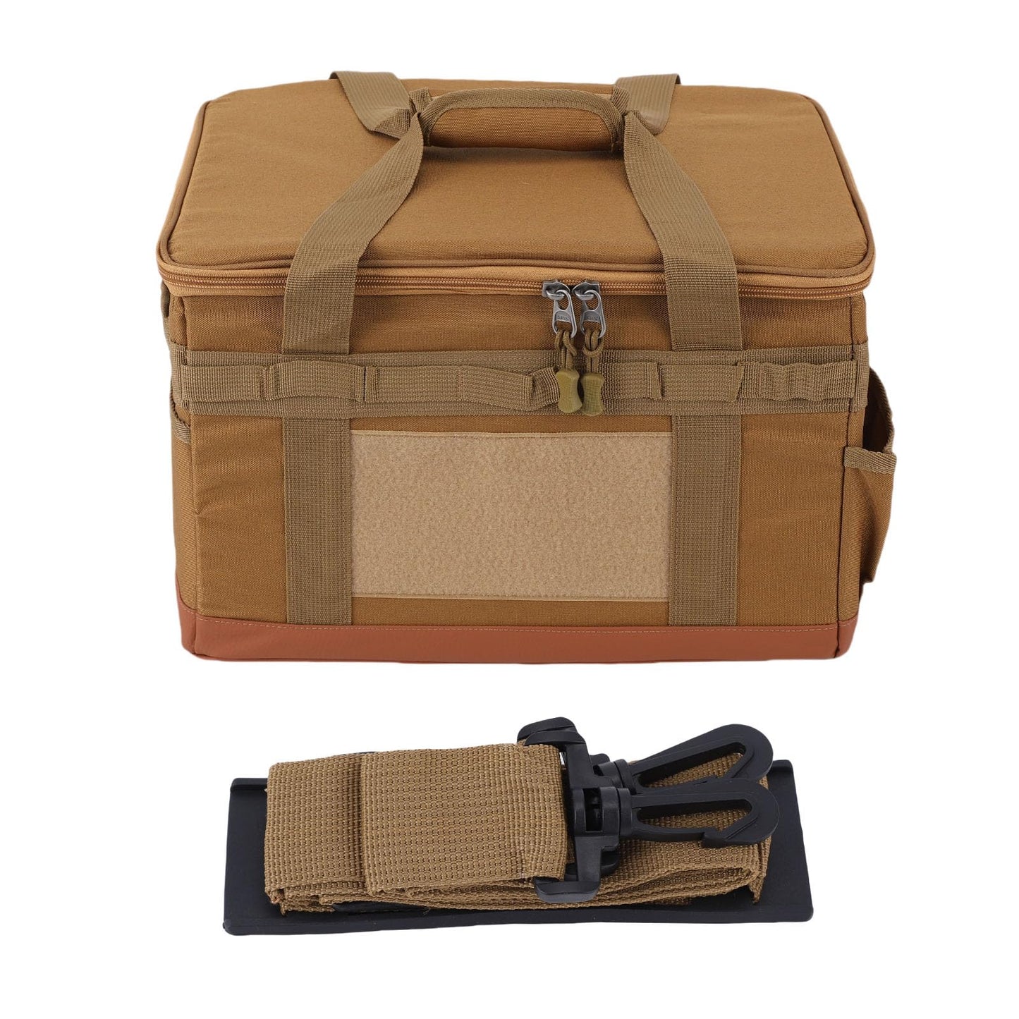 Fockety Camping Storage Bag, Large Capacity 30L BBQ and Picnic Bag Organizer with Handles, Hard Design Trunk Organizer Multipurpose Tactical Bags