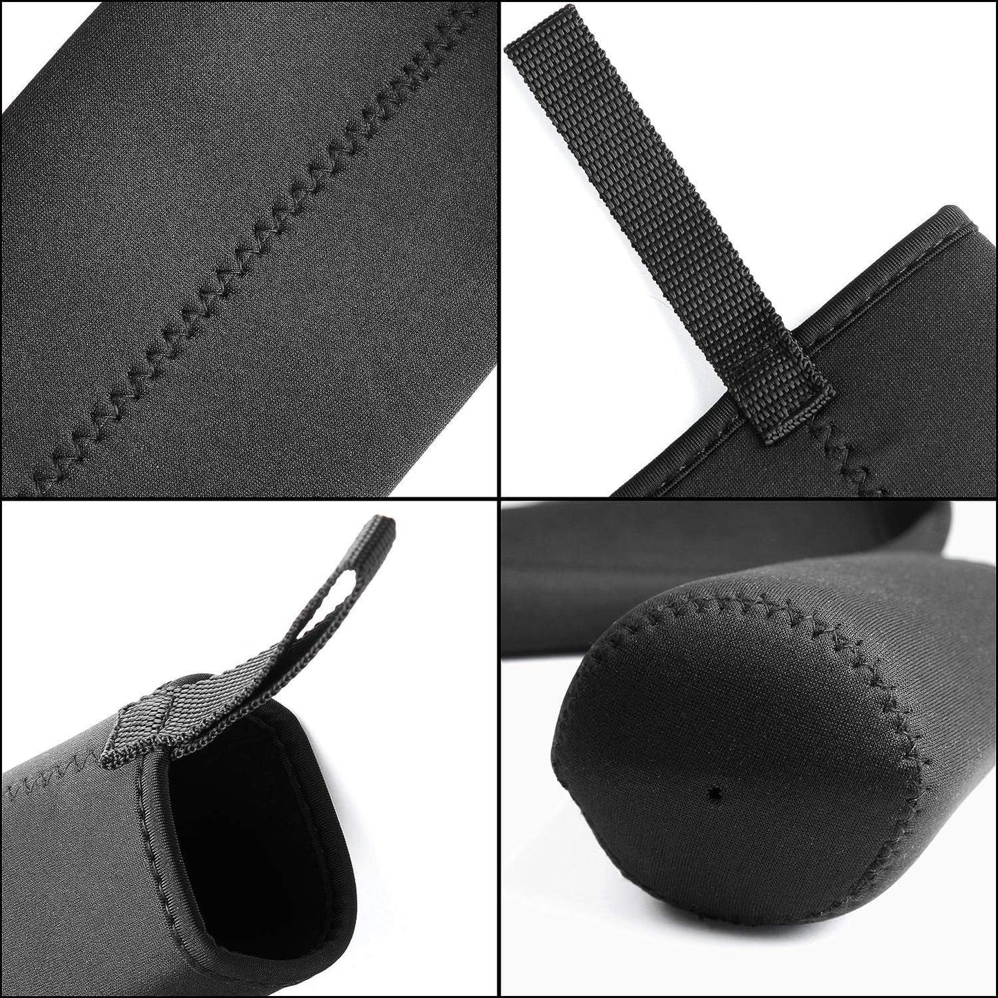 6 Pack Neoprene Water Bottle Sleeves Insulator Cooler Coolies Collapsible Nylon Bottle Sleeve Carrier Holder For 12-19.4 Ounce Bottles Or Cans By STARVAST