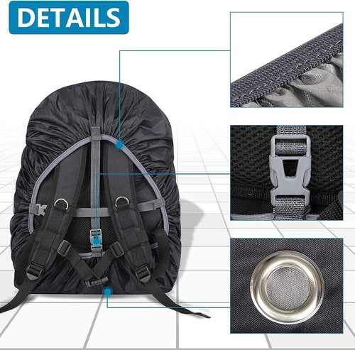 NUMJAW Backpack Rain Cover Waterproof Backpack Cover for (10-75L) with Reflective Strip 100% Waterproof Ultralight Backpack Raincover Bag Cover for Hiking Biking Camping Outdoor Hunting Traveling