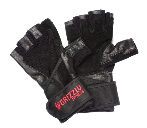 Grizzly Fitness Nytro Wrist Wrap Gloves - Medium, Black