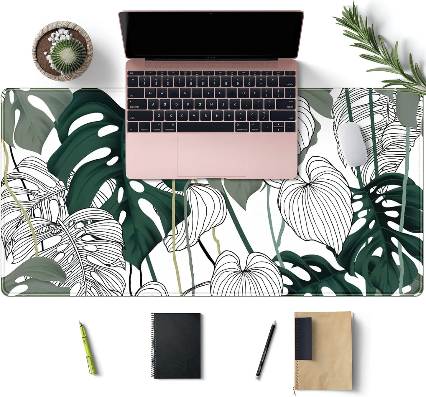 Japanese Desk Mat Riverside Full Moon Desk Pad Black Red Large Mouse Pad Gaming Mousepad Extended XXL Keyboard Pad 31.5 x 15.7 in Laptop Computer Mouse Keyboard Mat for Office Desk Decor