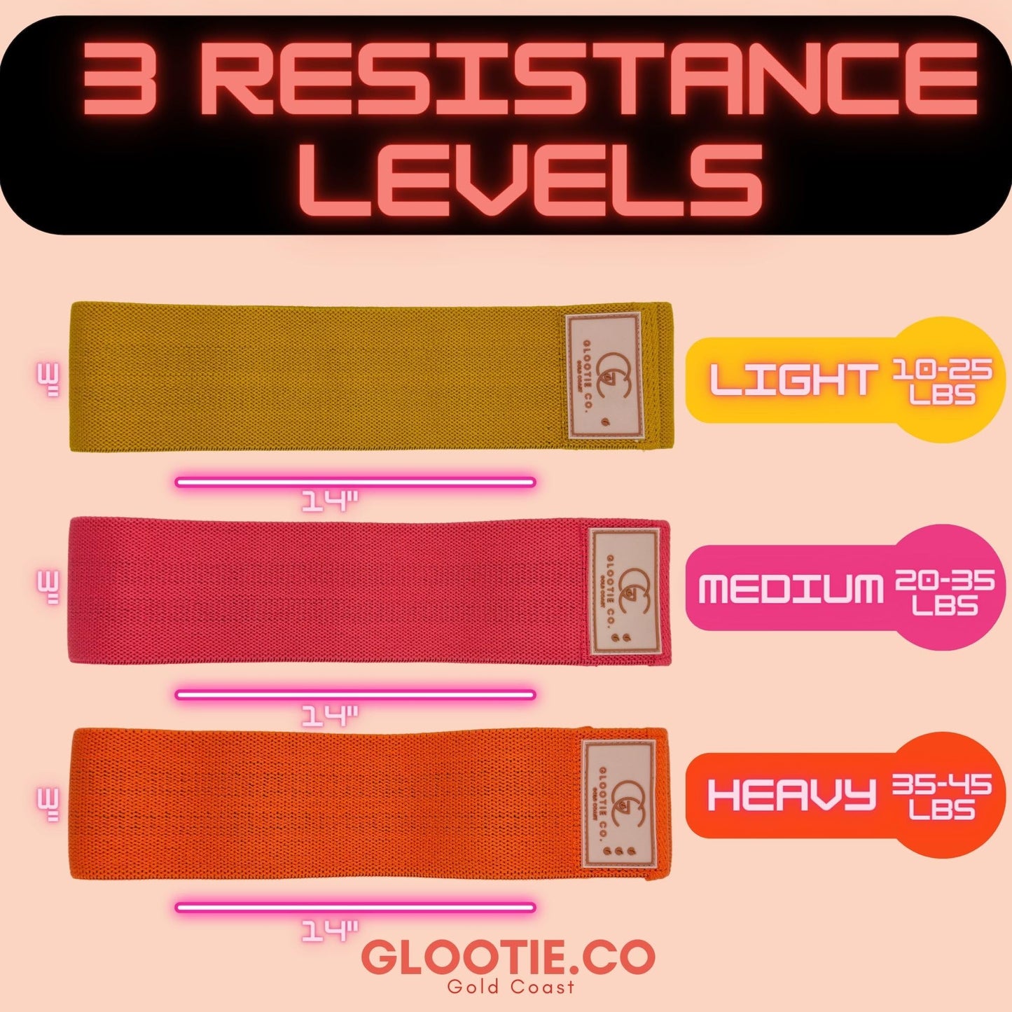 Fabric Resistance Bands for Working Out - Unbreakable Booty Bands Set - Exercise Bands for Resistance, Yoga, Pilates, Rehab and Home Workouts - Leg Workout for Women and Men