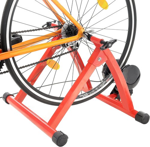Max Racer 7 Levels of with Smooth Magnetic Resistance Bicycle Trainer Allows You to Work Out with Your Bike