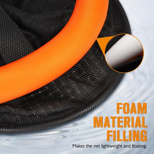Dovesun 5 Gallons Floating Fishing Basket, Collapsible Fishing Net Portable Nylon-mesh | Coated Nylon Net Bait Storage Cage for Keeping Crayfish Minnows Leaches and Other Live Baits
