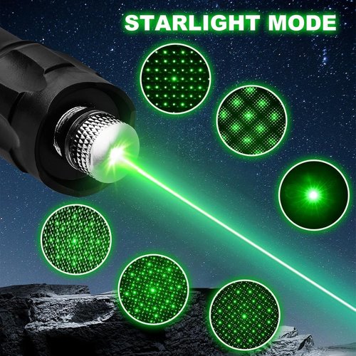 Long Range Laser Pointer, Rechargeable Green Flashlight Laser Pointer High Power for TV/LED/LCD Screens, Astronomy, Outdoor Uses, Adventure, Professional Business Gifts