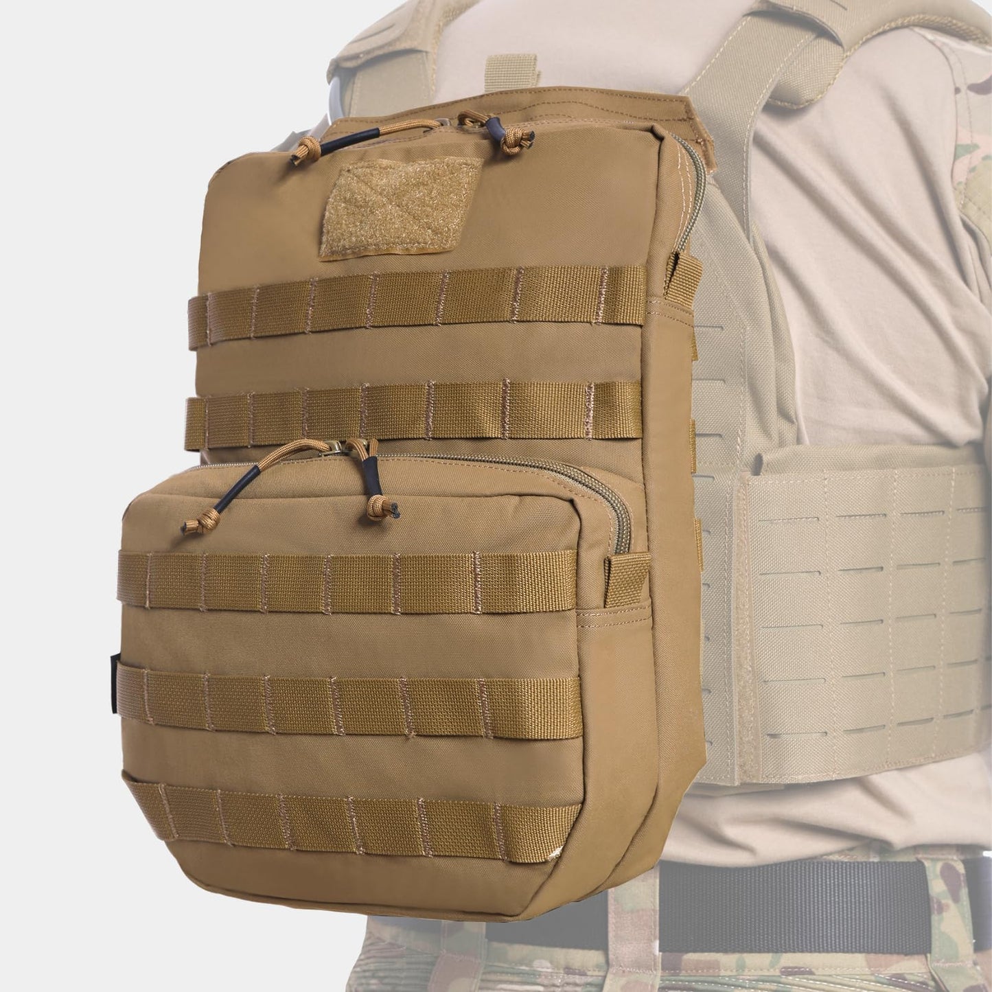 VOTAGOO GEAR Tactical Molle Hydration Pack 3L Hydration Carrier Pack Water Reservoir Bag for Molle Vest Backpack