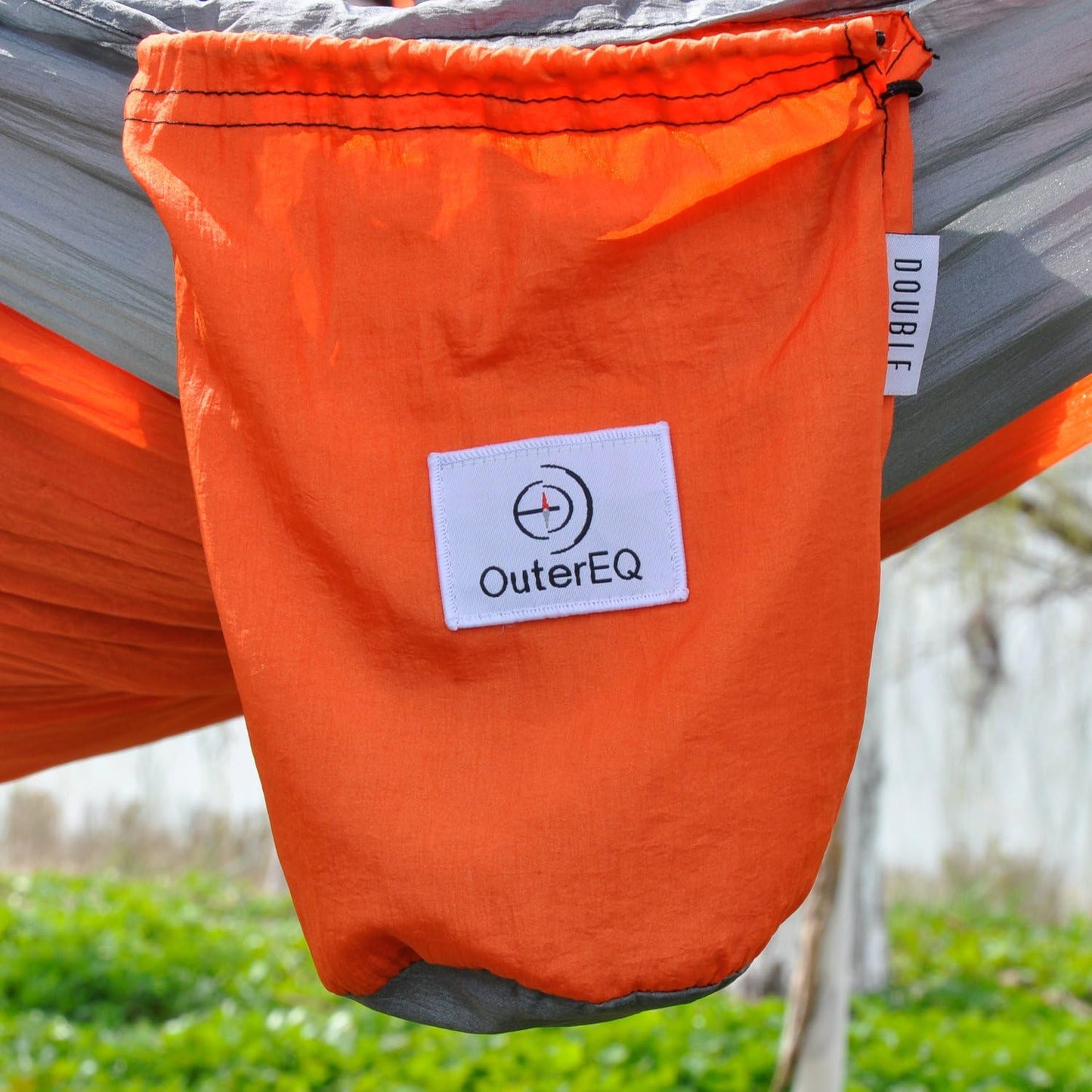 Portable Nylon Fabric Travel Camping Hammock Light Blue/Blue