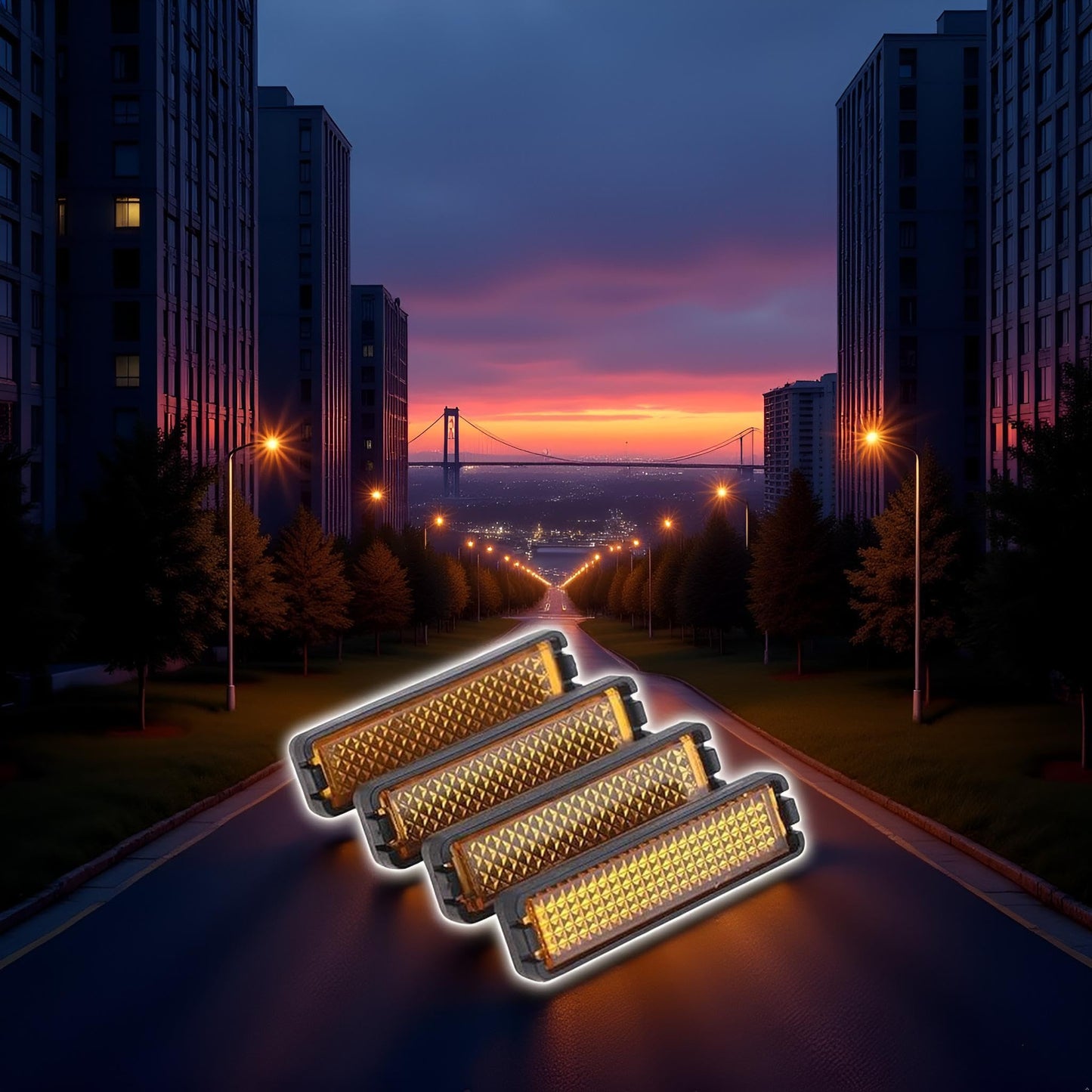 4 Pieces/Set Yellow Bike Pedal Reflector Safety Night Cycling Reflective Bike Accessory，Bike Reflectors Lights and Reflectors Accessories