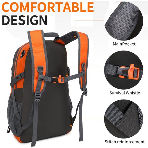 SHENHU 40L Hiking Backpack Lightweight Daypack Waterproof Travel Camping Backpack for Men Women Sport Packable