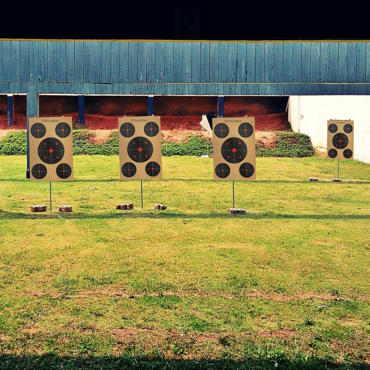 EZYoutdoor Multiple Aiming Zones Paper Targets, 45 Pack Paper Shooting Targets 17 x 25 Inch, Suitable for Handguns, Airguns, Rifles, BB Guns Practice, Outdoor and Indoor Use