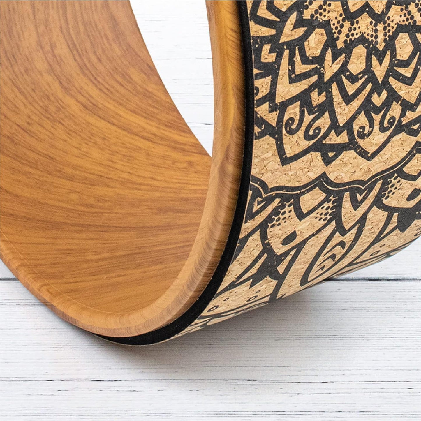Myga Yoga Wheel,Exercise Prop for Back Pain, Yoga Poses, Pilates, Stretches, Backbend Inversions and Bridge Position,Improves Flexibility, Balance and Core Strength