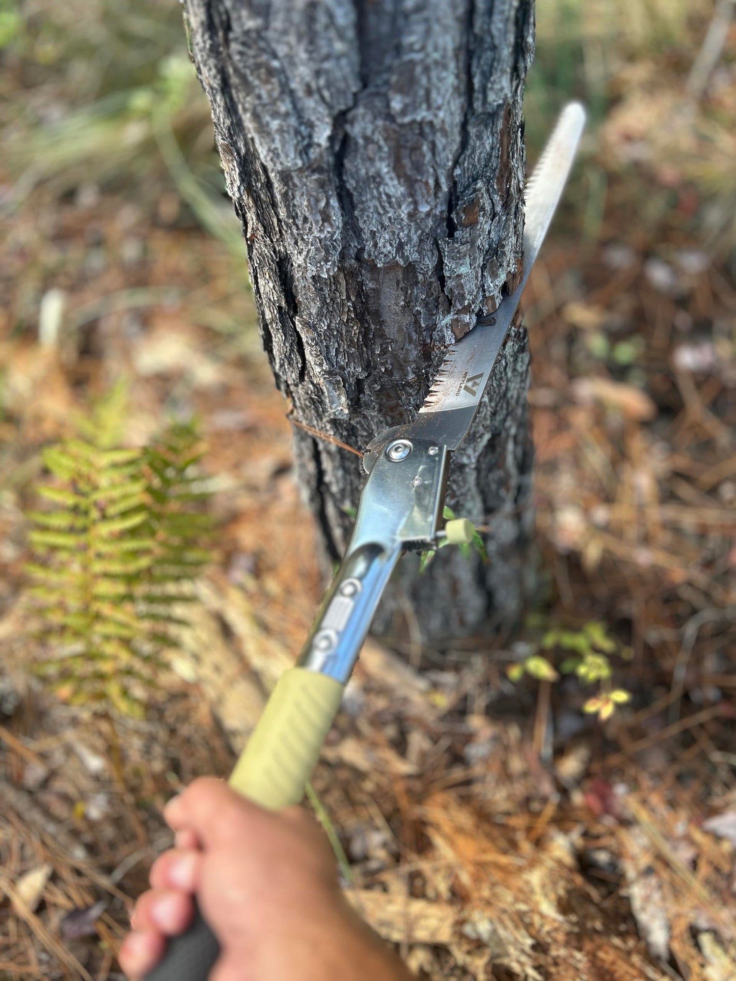 WEYLAND 20" Folding Hand Saw: 500 mm Large Foldable Blade for Bushcraft Backpacking and Survival - Big Silky Smooth Tool for Cutting Trees Logs Pruning Branches Bushcrafting Camping and Backpacking