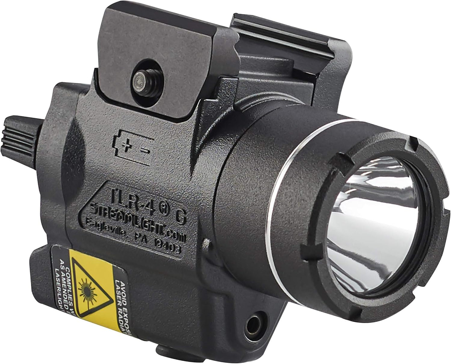 Streamlight 69240 TLR-4 170-Lumen Compact Rail-Mounted Tactical Weapon Light with Integrated Red Aiming Laser for Select Handguns, Black