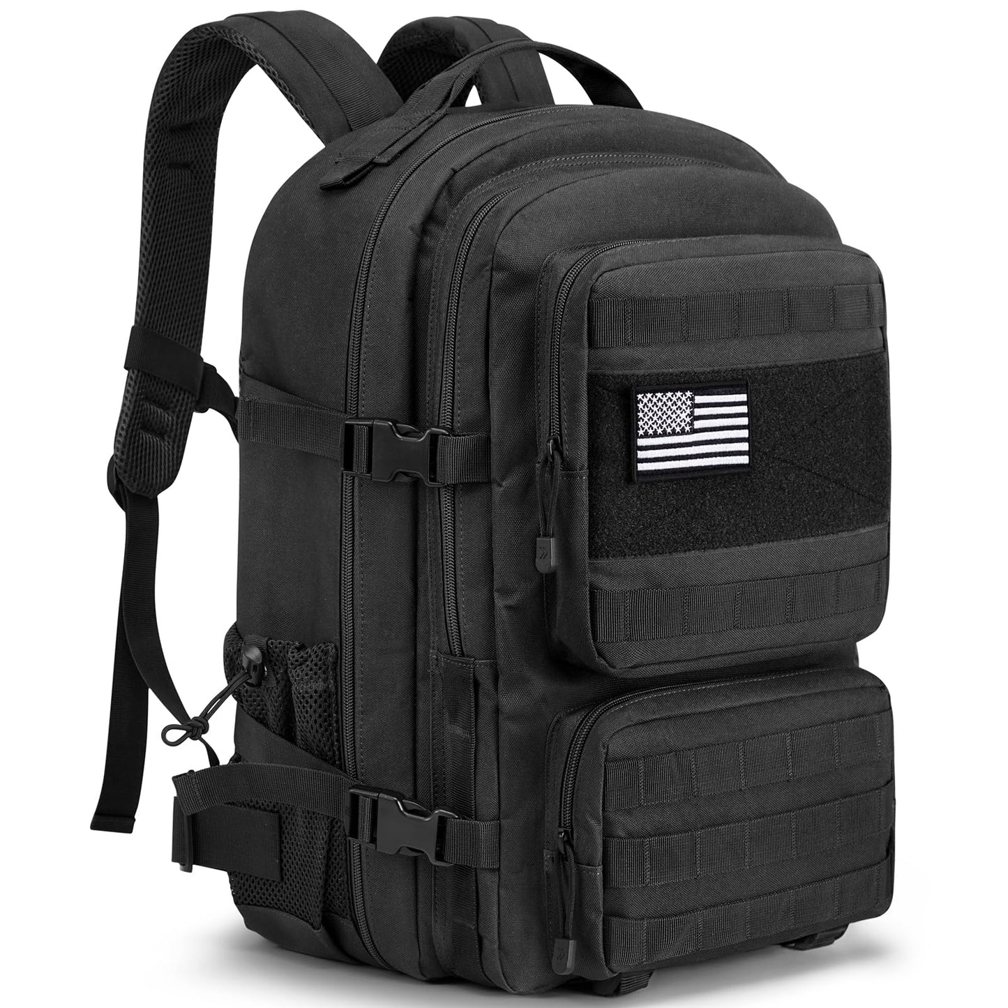 G4Free Large Military Tactical Backpack for Men 3 Day Pack Molle Backpack Army Rucksack for Hiking, Camping, Travel (Black)