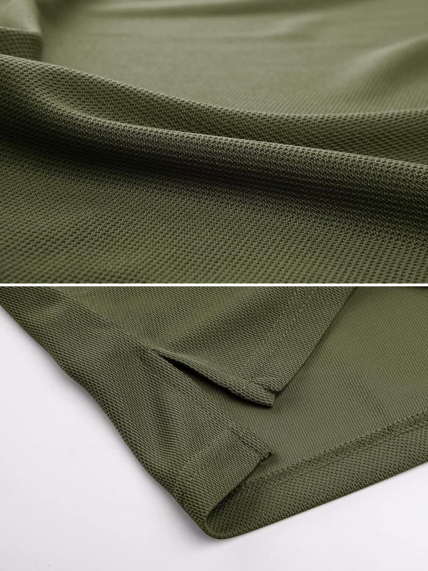 MAGCOMSEN Polo Shirts for Men Short Sleeve Golf Shirts Summer Casual Tactical Polo Shirt for Men Army Green M