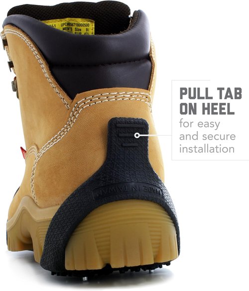 MaxxDry GripOn Traction Cleats for Snow & Ice - Lightweight Walking Footwear