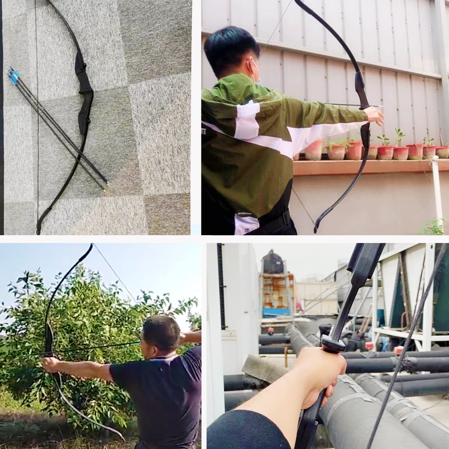 SOPOGER Archery Bow and Arrow Adult - Takedown Recurve Bows for Adults Youth Beginner 20lbs 30lbs Left and Right Handed Outdoor Target Practice Hunting (20 LBS)