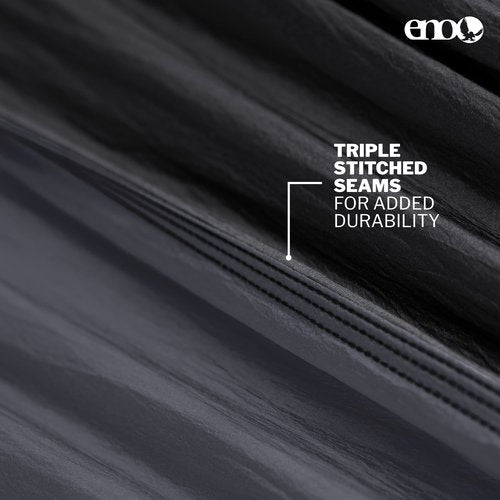 ENO Bundle, Includes The SingleNest Hammock & Atlas Suspension System, Lightweight, Durable Hammock with Straps for Camping, Hiking & Travel, Black/Charcoal