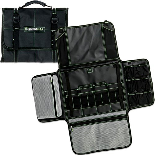 Rhino USA Camping Kitchen Organizer: Ultimate Overland Camp Accessory For Outdoor Cooking, Spice Rack, Utensil Storage and More!