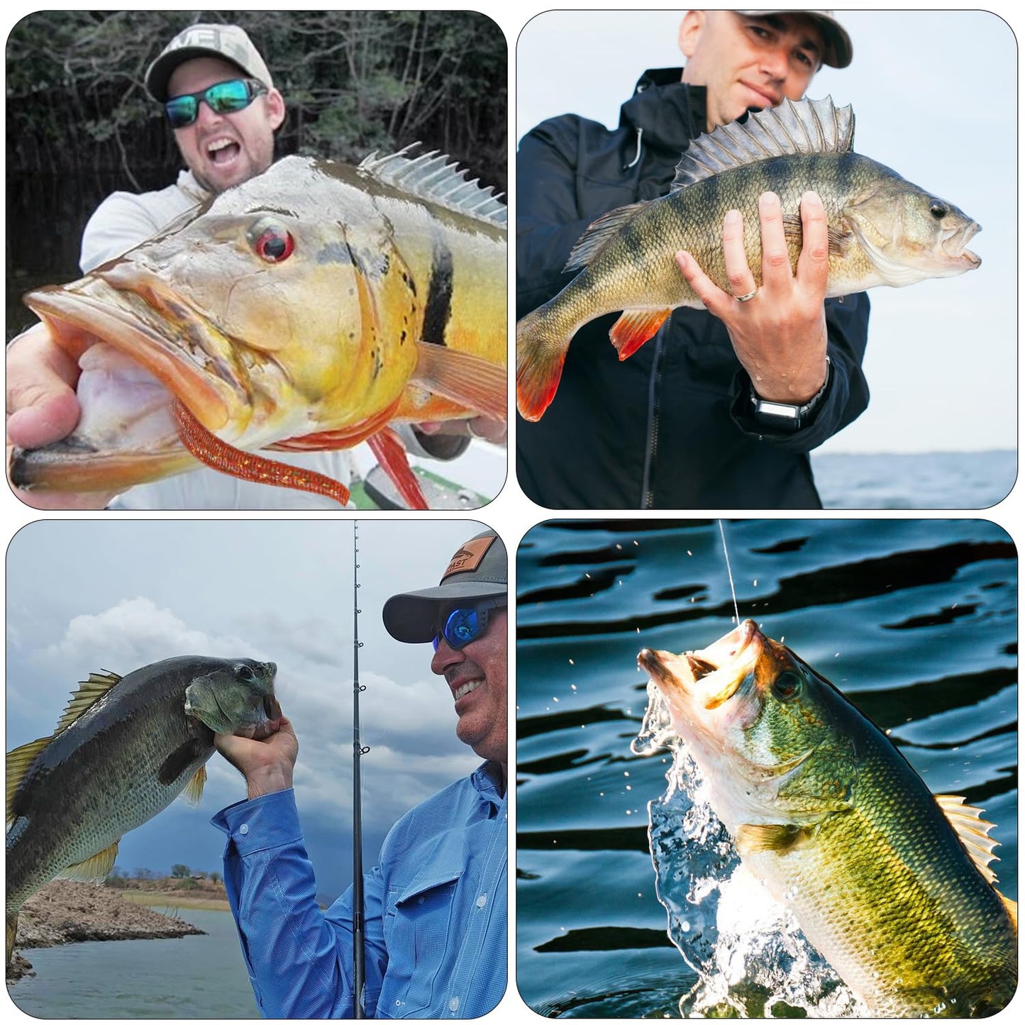 Famillcase 10pcs Senko Worms for Bass Fishing | 3.93-Inch Soft Plastic Baits for Freshwater & Saltwater - Wacky Rig & Texas Rig Finesse Lures | Watermelon Color