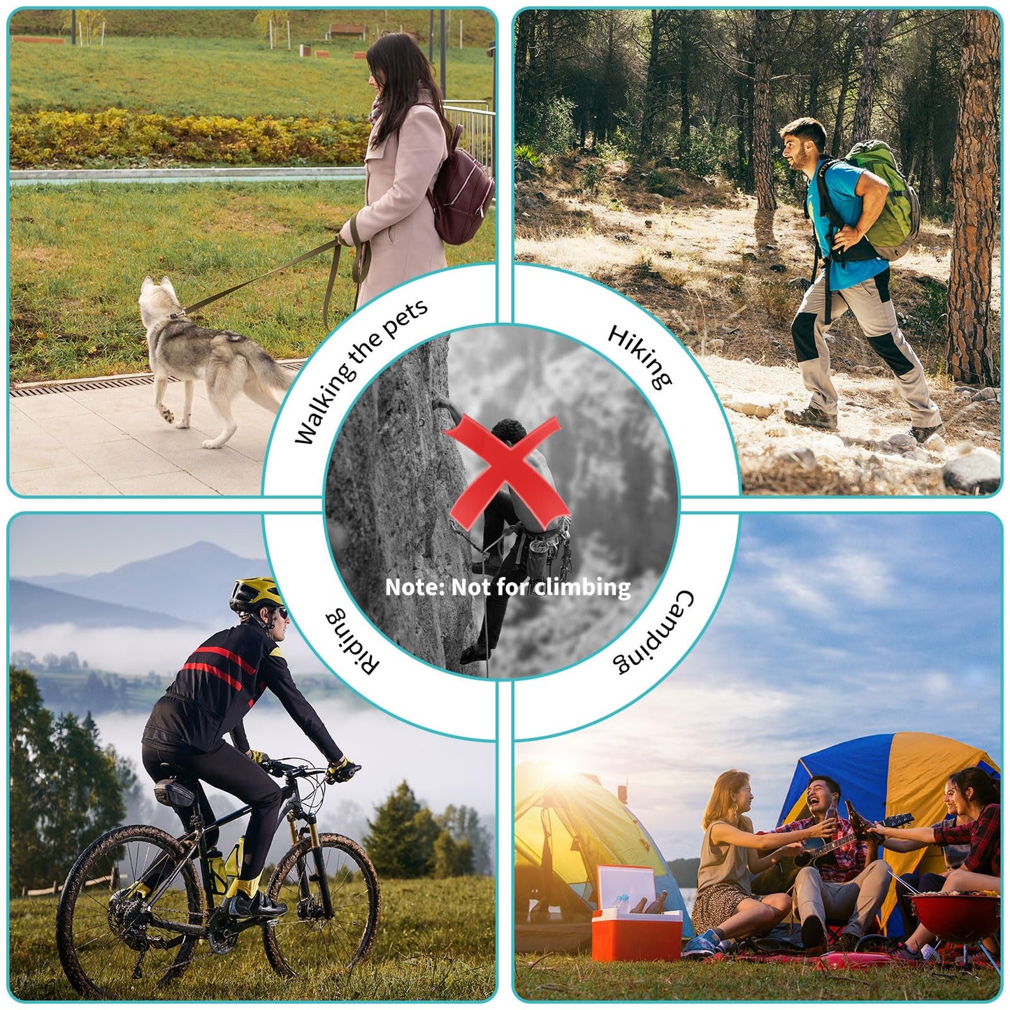 8 Pcs Locking Carabiner, Ymapinc D-Ring Locking Carabiner Keychain Hiking D Clips, Snap Hook Sport Accessories for Outdoor Camping Hiking Keychain Dog Leash