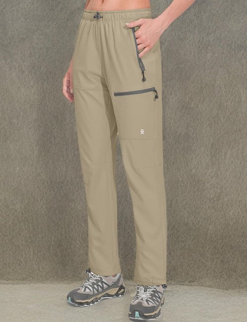 Little Donkey Andy Women's Lightweight Quick Dry Cargo Hiking Pants UPF 50+ Stretch Travel Casual Trousers