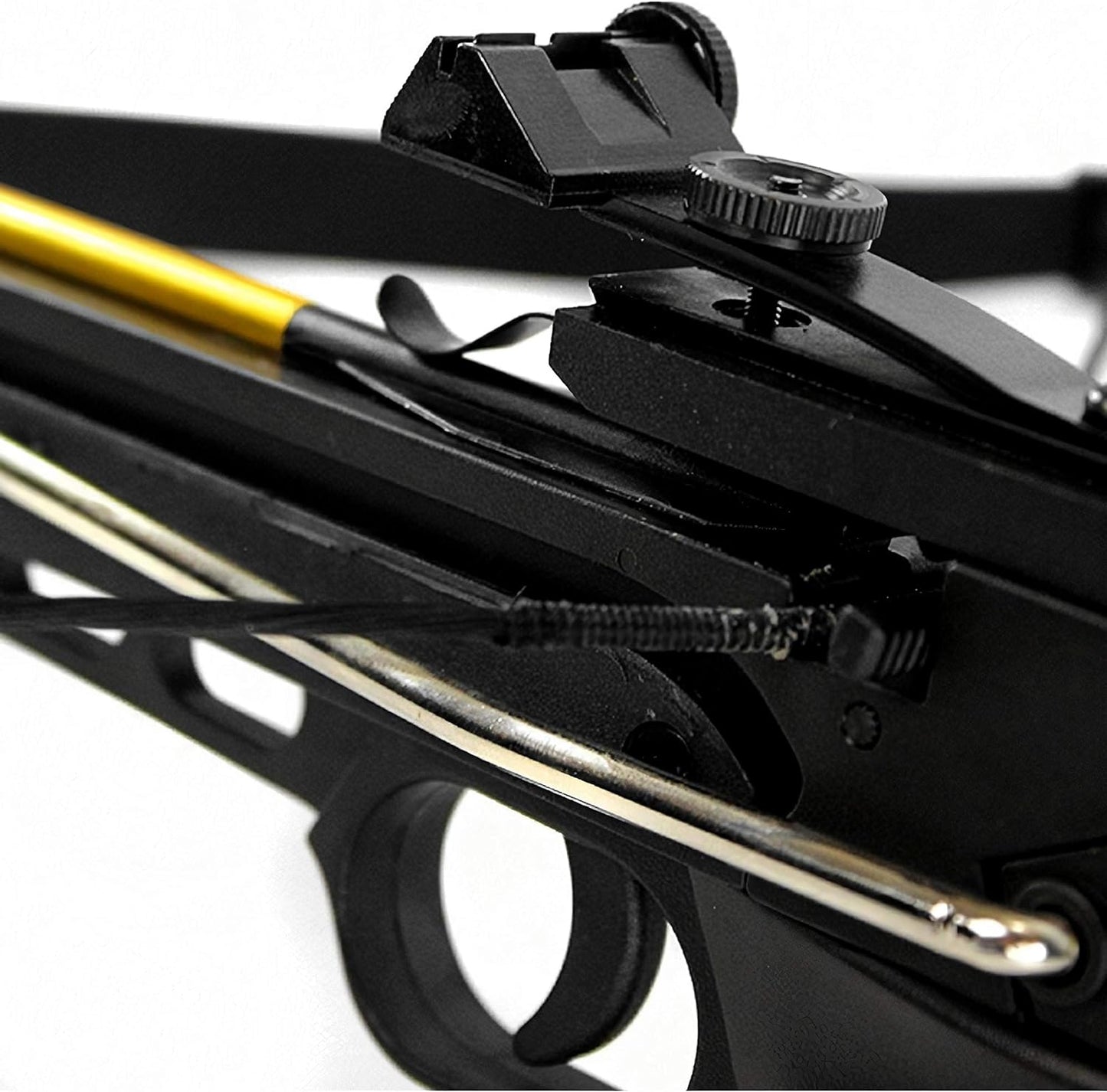 80 Lbs Self-Cocking Crossbow with Adjustable Sight & 27 Aluminum Arrow Bolts