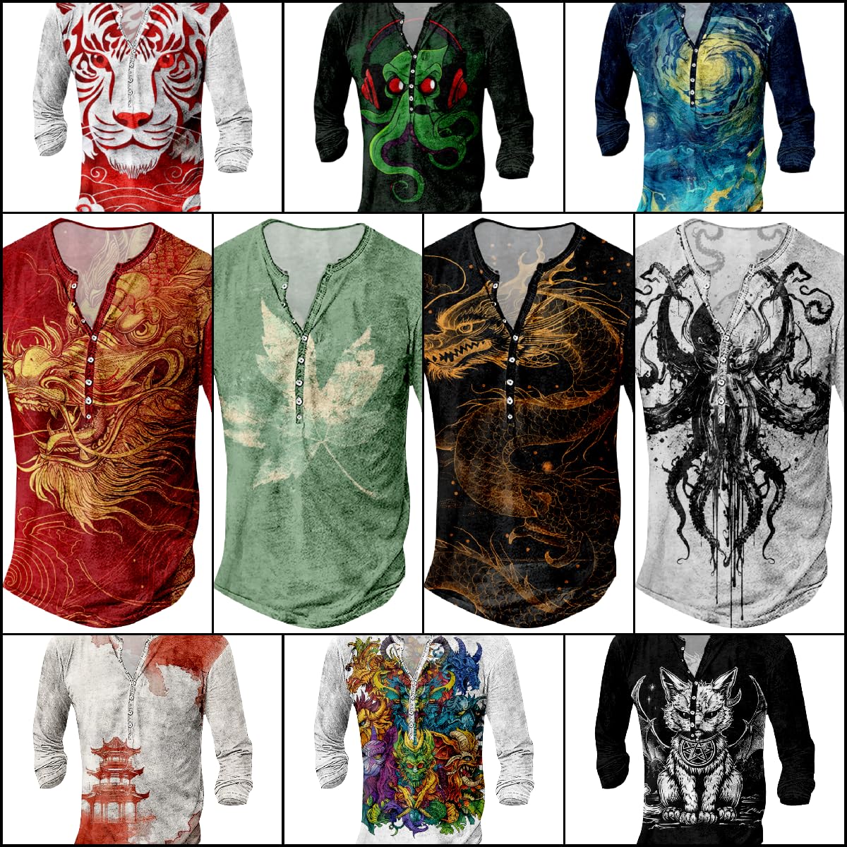 Graphic Tees Men Fashion Print Long Sleeve T Shirt Slim Fit Breathable Summer Tee Comfy Vintage Modest White,XL